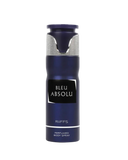 Riiffs Bleu Absolu Perfumed Deodorant for Men – 200ml | Long-Lasting Fresh Citrus, Deep Marine & Woody Luxury Body Spray