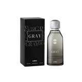 Ajmal Gray Eau De Parfum – 100ml For Men | Premium Woody Spicy Aromatic Fragrance | Fresh Citrus, Warm Spices, Earthy Patchouli, Deep Leather & Warm Amber Long-Lasting Luxury Perfume