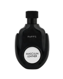 Riiffs Masculine Leather Eau De Parfum for Men – 100ml | Intense Smoked Leather, Raspberry & Saffron Signature Scent