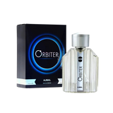 Ajmal Orbiter Eau De Parfum – 100ml For Men | Premium Woody Ambery Aromatic Fragrance | Fresh Citrus, Spicy Cardamom, Earthy Patchouli, Warm Amber & Deep Woods Long-Lasting Luxury Perfume