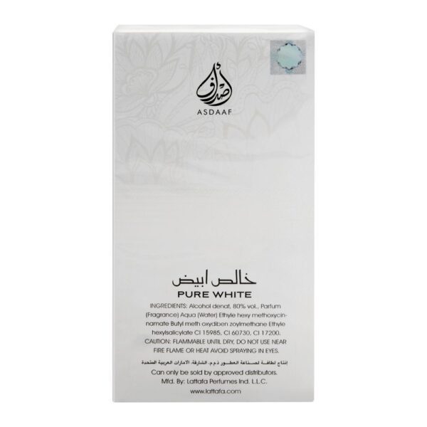 Asdaaf Pure White Perfume For Men & Women - Elegant Scent