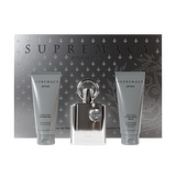AFNAN SUPREMACY SILVER FOR MEN GIFT SET (100ML PERFUME + 150ML PERFUMED SPRAY + 150ML SHOWER GEL)