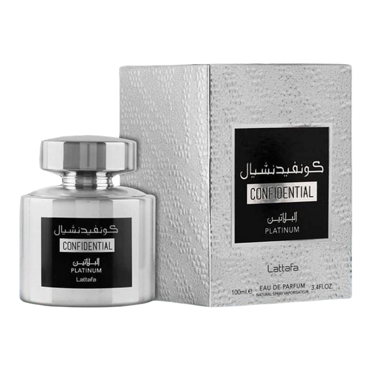 LATTAFA CONFIDENTIAL PLATINUM FOR MEN/WOMEN 100ML