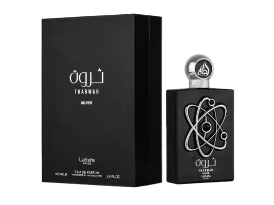 LATTAFA THARWAH SILVER FOR MEN 100ML - EAU DE PARFUM