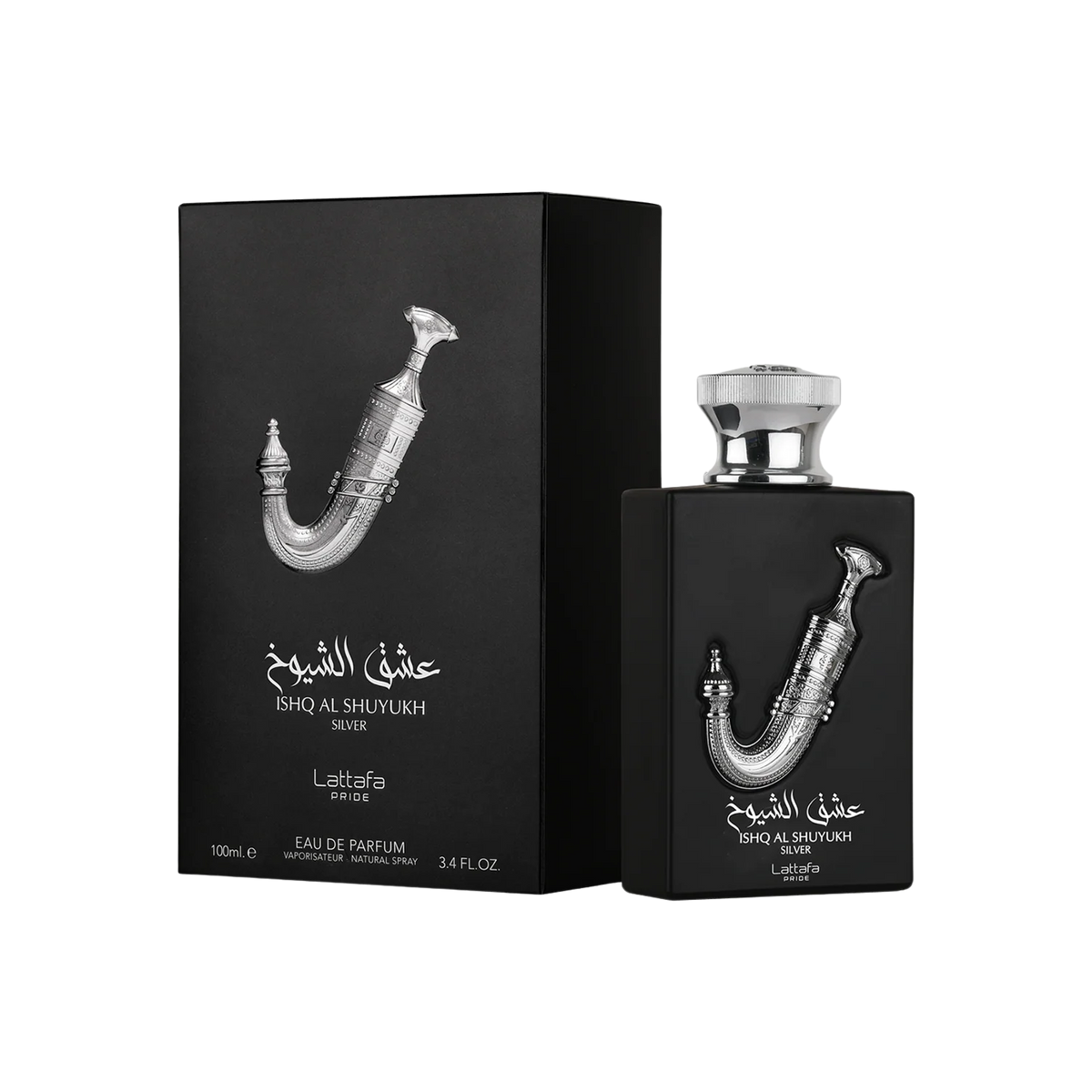 LATTAFA PRIDE ISHQ AL SHUYUKH SILVER FOR MEN 100ML - EAU DE PARFUM