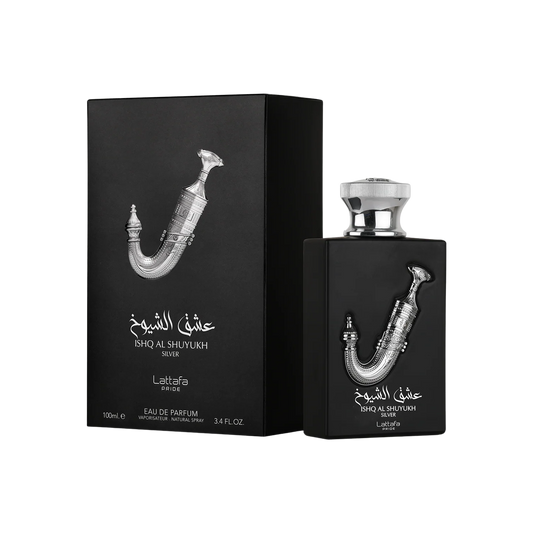 LATTAFA PRIDE ISHQ AL SHUYUKH SILVER FOR MEN 100ML - EAU DE PARFUM