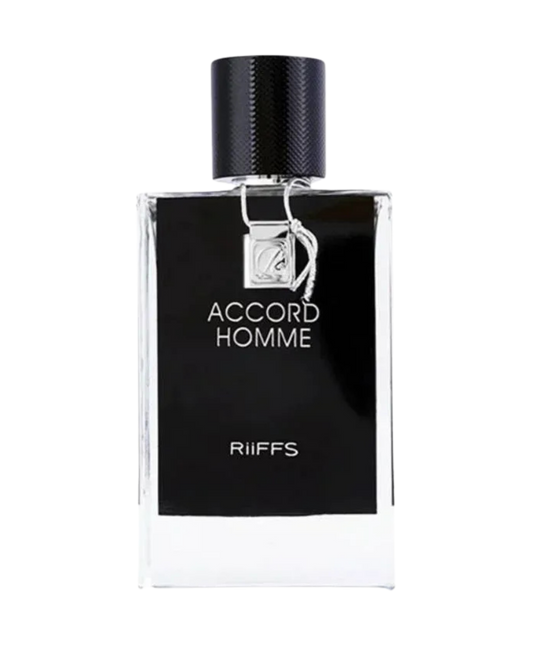 Riiffs Accord Homme Eau De Parfum for Men – 100ml | Sophisticated Aromatic Iris, Soft Suede & Powdery Woody Signature Scent