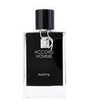 Riiffs Accord Homme Eau De Parfum for Men – 100ml | Sophisticated Aromatic Iris, Soft Suede & Powdery Woody Signature Scent