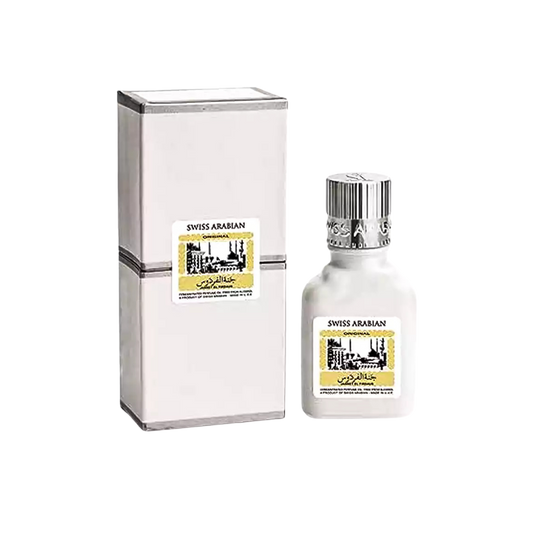 Swiss Arabian Jannat Al Firdaus White Concentrated Perfume Oil | Sparkling Musk, White Florals & Powdery Amber Luxury Arabian Scent (Alcohol-Free)