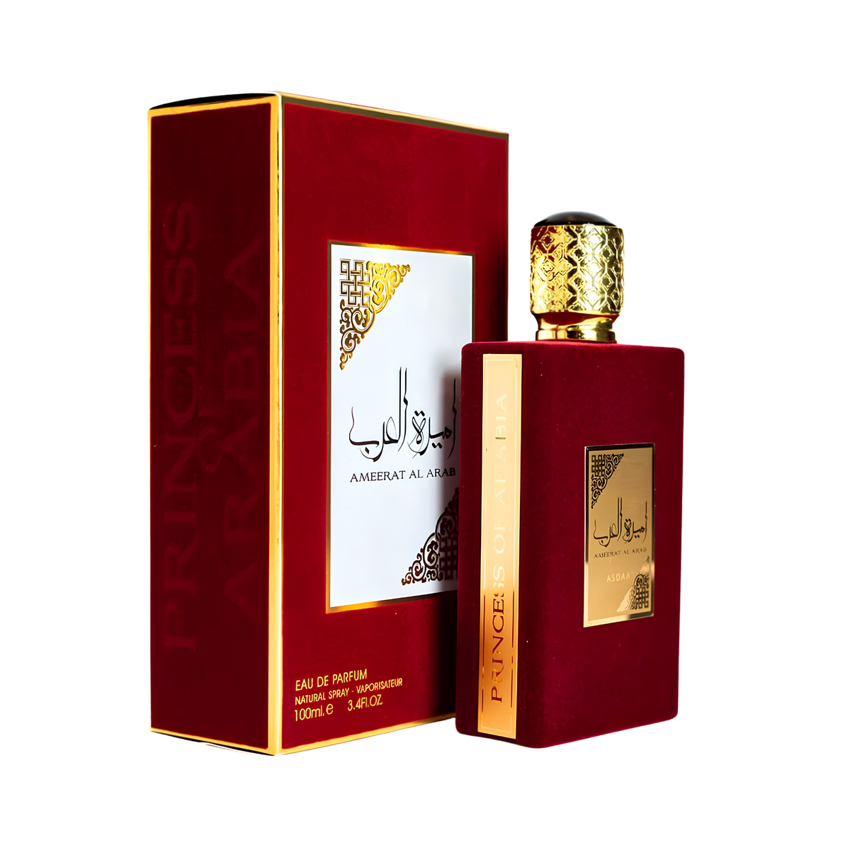 Lattafa Ameerat Al Arab Eau De Parfum – 100ml | Premium Luxury Women's Velvet White Floral Sweet Fragrance | Royal Rose, Creamy Jasmine, Juicy Strawberry, Sweet Musk & Warm Cedarwood Long-Lasting Perfume