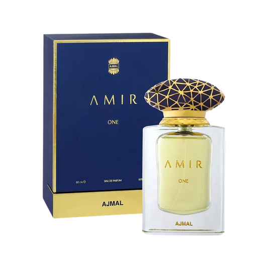 Ajmal Amir One Eau De Parfum – 50ml | Ultra-Premium Luxury Unisex Heritage Fragrance | Rich Cambodian Oud, Exotic Saffron, Royal Rose, Warm Liquid Amber & Precious Woods Eternal Longevity
