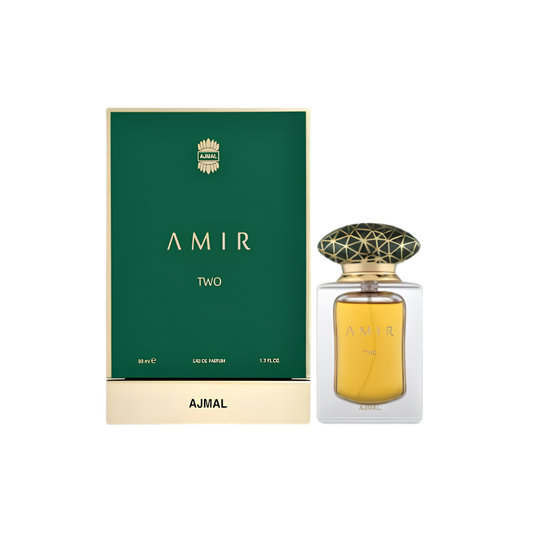 Ajmal Amir Two Eau De Parfum – 50ml | Ultra-Premium Luxury Unisex Heritage Fragrance | Rare Indian Oud, Spicy Cypriol, Warm Nutmeg, Regal Rose & Deep Ambery Musk Eternal Longevity