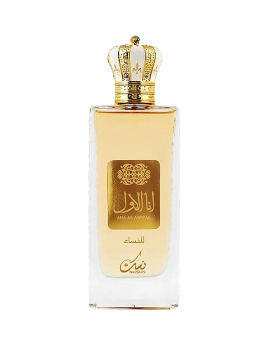 Riiffs Nusuk Ana Al Awwal Women Golden Eau De Parfum – 100ml | Premium Oriental Floral Fragrance