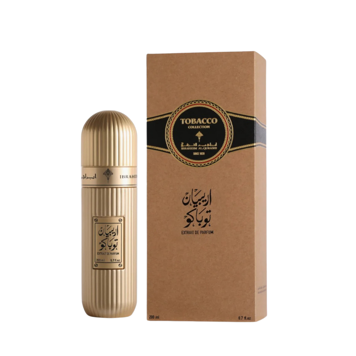 Ibrahim Al Qurashi IBRAQ Perfumes إبراق Arabian Tobacco Eau De Parfum – 200ml | Unisex | Sparkling Red Berries & Citruses, Velvet Arabian Tobacco & Rose, Radiant Rich Amber & Patchouli Luxury Jumbo Signature Scent