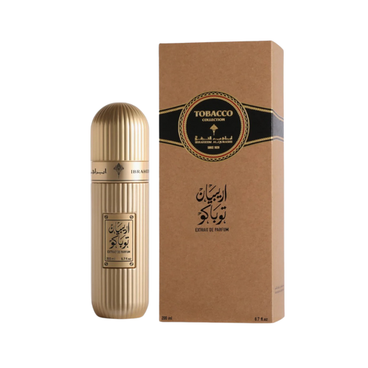 Ibrahim Al Qurashi IBRAQ Perfumes إبراق Arabian Tobacco Eau De Parfum – 100ml | Unisex | Sparkling Warm Spices, Velvet Cured Tobacco & Radiant Rich Amber Luxury Signature Scent