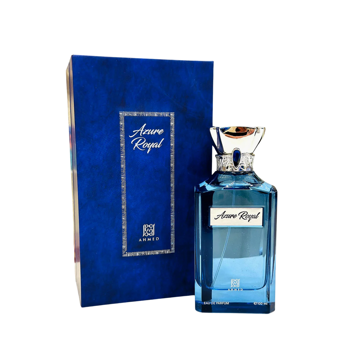 Ahmed Al Maghribi Azure Royal Eau De Parfum – 100ml | Unisex | Sparkling Ozone & Aquatic Marine, Velvet Floral Rose & Jasmine, Radiant Rich Amberwood & Musk Luxury Blue Signature Scent