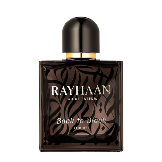 Rayhaan Back to Black Eau De Parfum – 100ml | Spicy Black Pepper, Warm Tobacco & Sweet Vanilla Luxury Signature Scent for Men