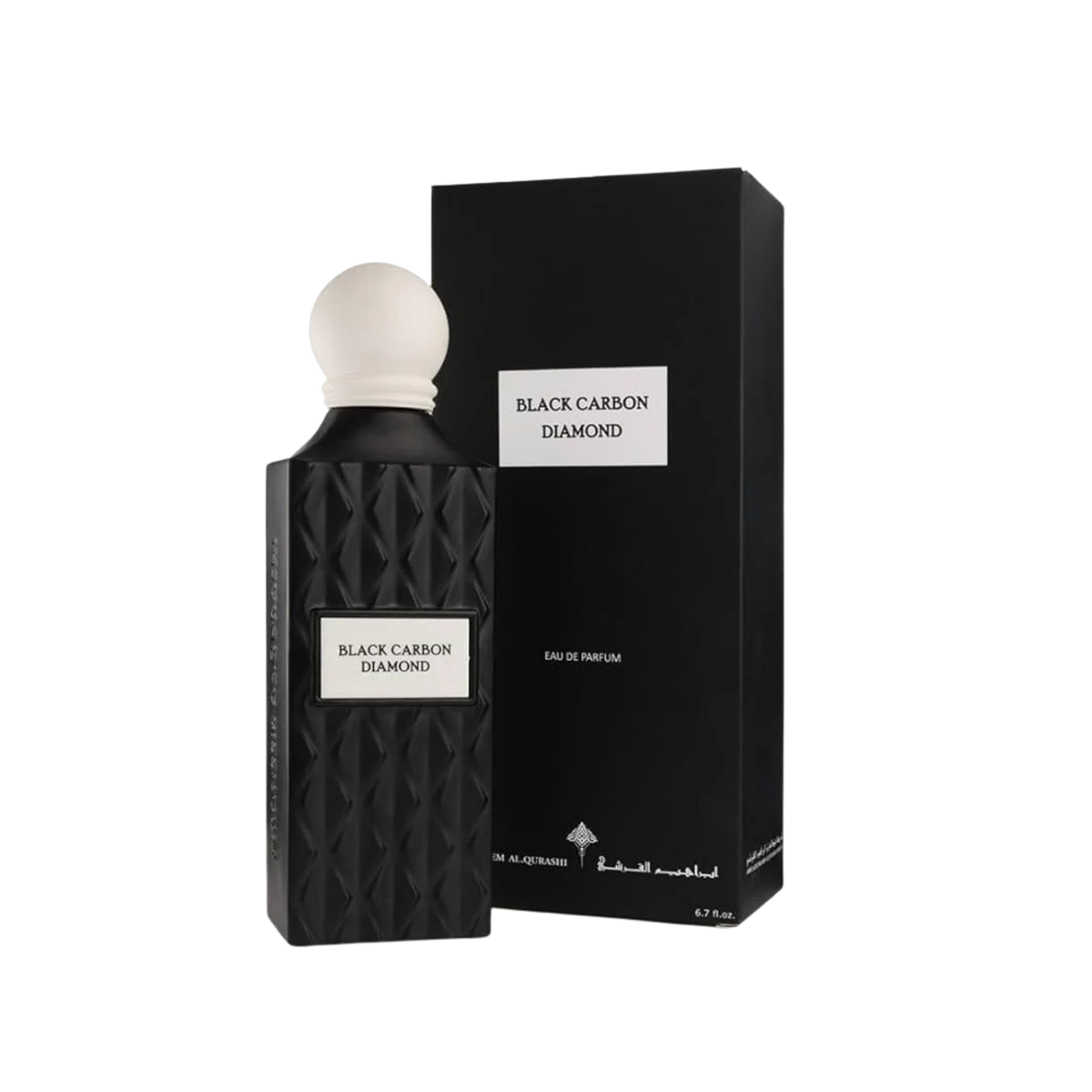 Ibrahim Al Qurashi IBRAQ Perfumes إبراق Black Carbon Diamond Eau De Parfum – 150ml | Unisex | Sparkling Bergamot, Velvet Saffron & Radiant Black Amber Luxury Diamond Series Signature Scent
