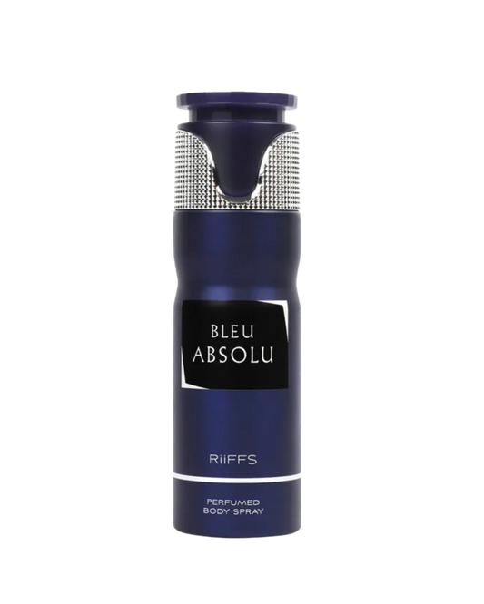 Riiffs Bleu Absolu Perfumed Deodorant for Men – 200ml | Long-Lasting Fresh Citrus, Deep Marine & Woody Luxury Body Spray