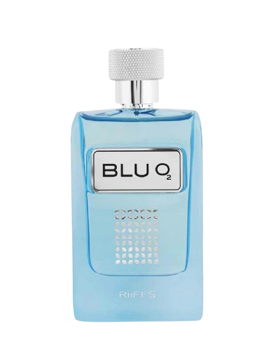 Riiffs Blu O2 Eau De Parfum for Men – 100ml | Refreshing Aquatic & Citrus Marine Fragrance