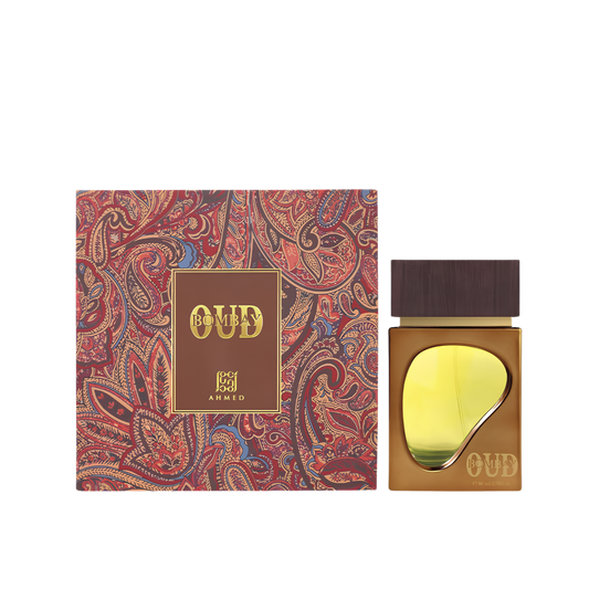 Ahmed Al Maghribi Bombay Oud Eau De Parfum – 80ml | Unisex | Royal Sandalwood, Bold Leather & Warm Oud Accords, Zesty Sicilian Orange & Rose Luxury Scent