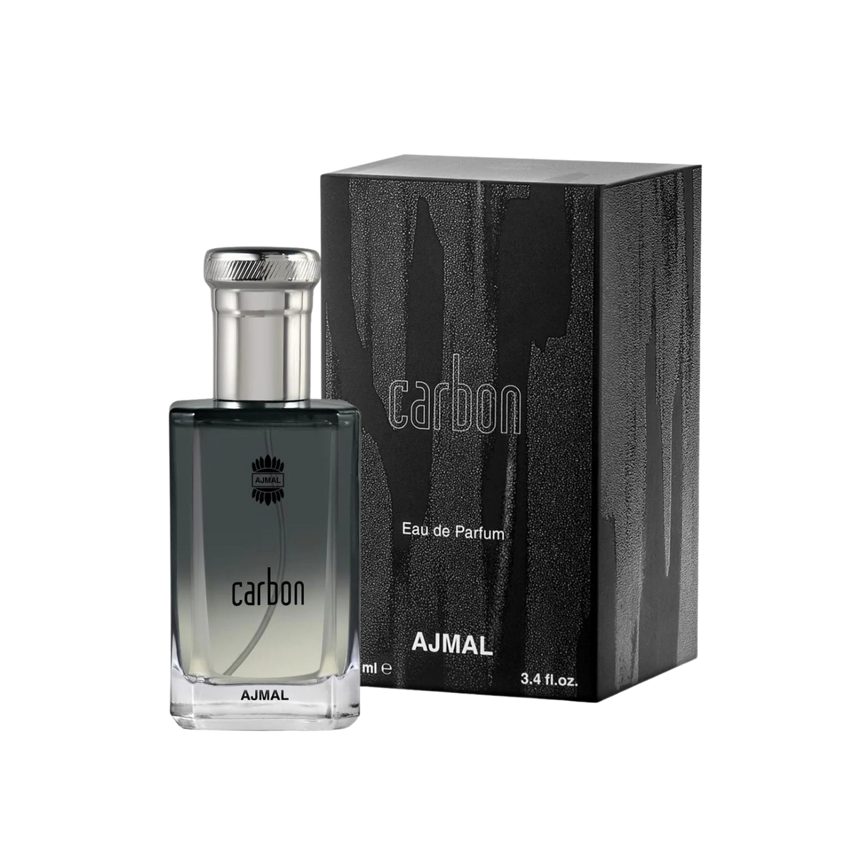 Ajmal Carbon Eau De Parfum – 100ml For Men | Premium Fresh Aromatic Woody Fragrance | Crisp Citrus, Lavender, Spicy Clove, Earthy Patchouli, Warm Woody Notes & Musk Long-Lasting Perfume