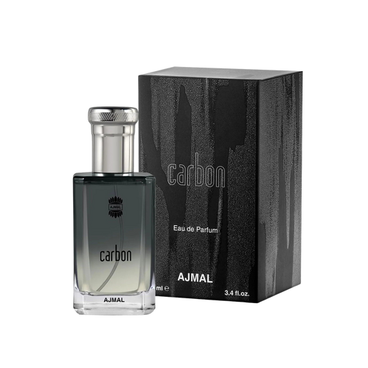 Ajmal Carbon Eau De Parfum – 100ml For Men | Premium Fresh Aromatic Woody Fragrance | Crisp Citrus, Lavender, Spicy Clove, Earthy Patchouli, Warm Woody Notes & Musk Long-Lasting Perfume