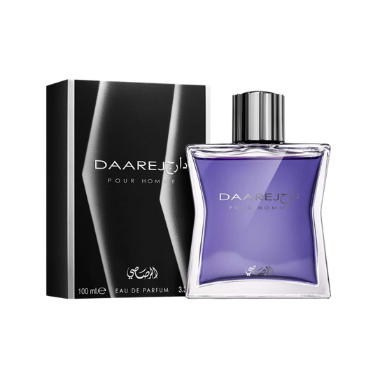 Rasasi Daarej Pour Homme Eau De Parfum – 100ml | Spicy Cumin, Velvet Vanilla & Radiant Amber Luxury Signature Scent for Men