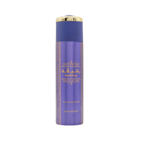 Swiss Arabian Rasheeqa Perfumed Deodorant Body Spray – 200ml | for Women | Sparkling Rose, Velvet Jasmine & Radiant Musk Luxury Daily Freshness
