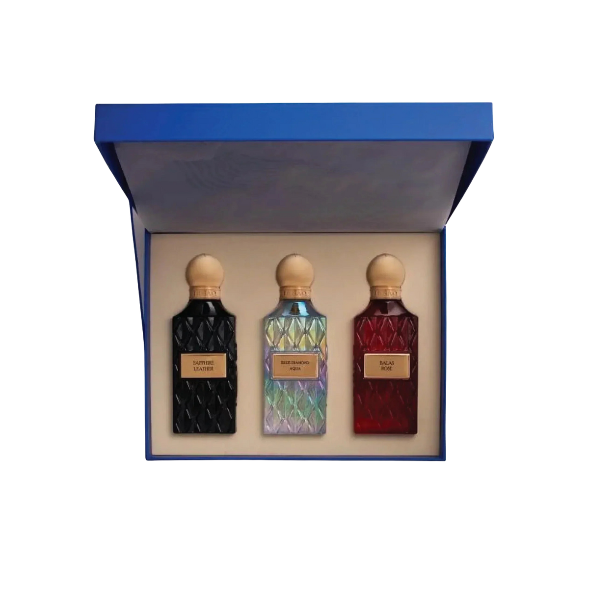 Ibrahim Al Qurashi IBRAQ Perfumes إبراق Diamond Collection Gift Set – 75ml x 3 | Unisex | Premium Trio Pack with Luxury Oud, Floral & Woody Amber Diamond Series Discovery Set