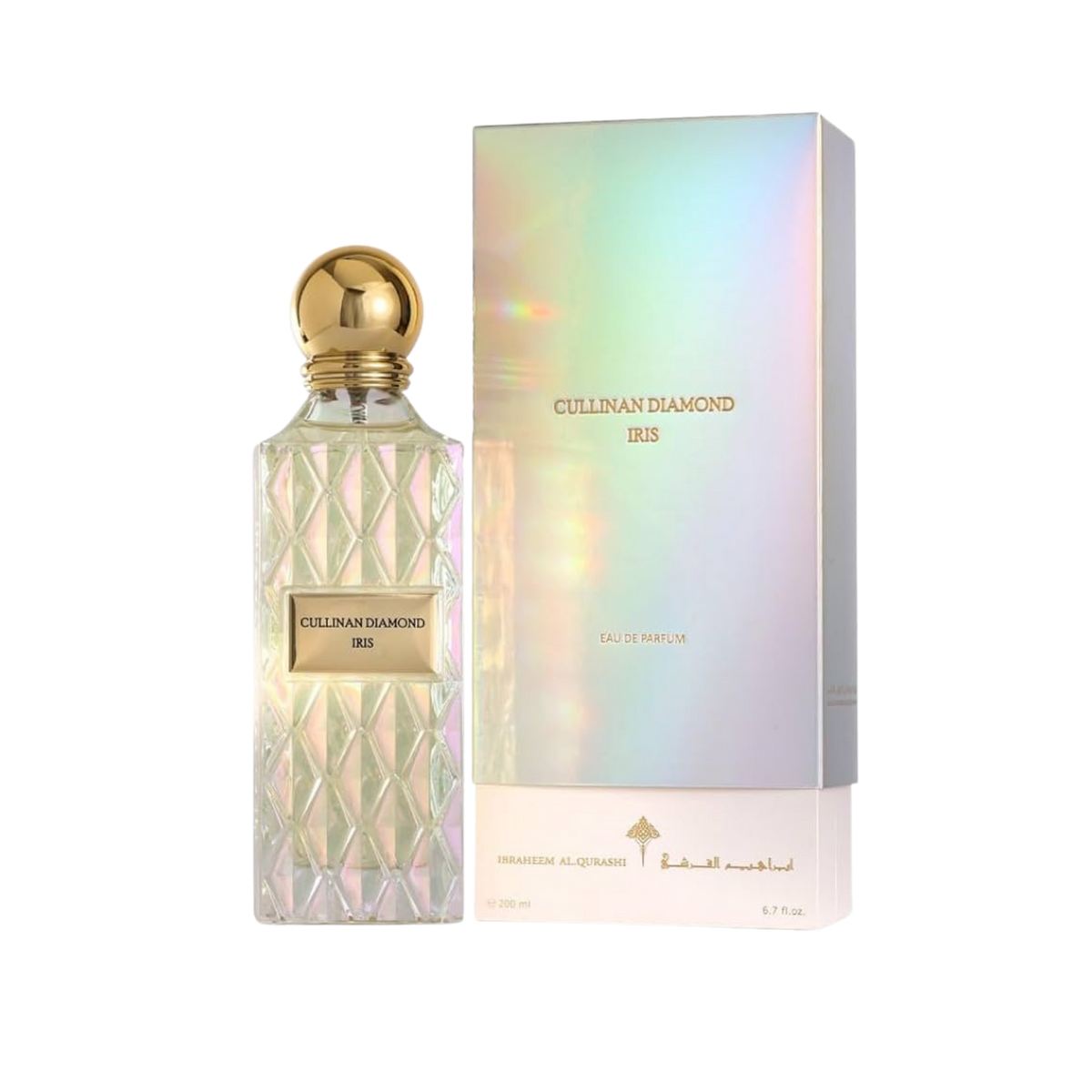 Ibrahim Al Qurashi IBRAQ Perfumes إبراق Cullinan Diamond Iris Eau De Parfum – 150ml | Unisex | Sparkling Red Berries, Velvet Iris & Radiant White Musk Luxury Diamond Series Signature Scent