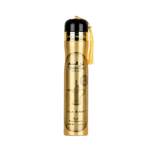 Ard Al Zaafaran Dirham Gold Air Freshener Spray – 300ml / 10.1 fl. oz.