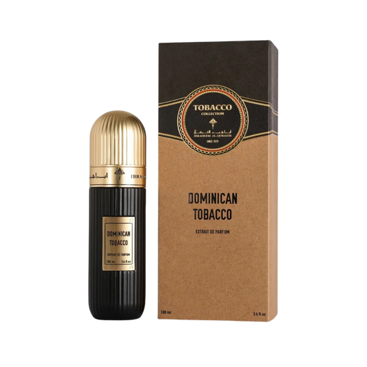 Ibrahim Al Qurashi IBRAQ Perfumes إبراق Dominican Tobacco Extrait De Parfum – 100ml | Unisex | Sparkling Orange & Saffron, Velvet Rose & Honey, Radiant Rich Dominican Tobacco-Oud Luxury Signature Scent