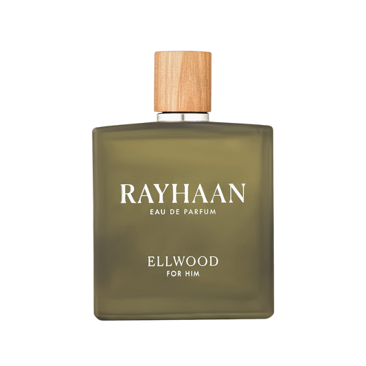 Rayhaan Ellwood Eau De Parfum – 100ml | Smooth Sandalwood, Fresh Cardamom & Creamy Papyrus Luxury Signature Scent for Men