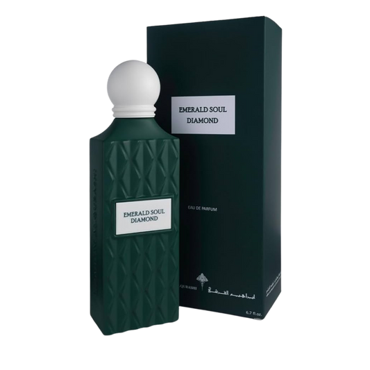 Ibrahim Al Qurashi IBRAQ Perfumes إبراق Emerald Soul Diamond Eau De Parfum – 150ml | Unisex | Sparkling Pink Pepper, Velvet Iris & Radiant Rich Oud Luxury Diamond Series Signature Scent