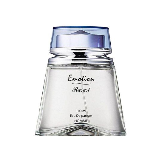 Rasasi Emotion Pour Homme Eau De Parfum – 100ml | Sparkling African Orange Flower, Zesty Bergamot & Warm Amber Luxury Signature Scent for Men