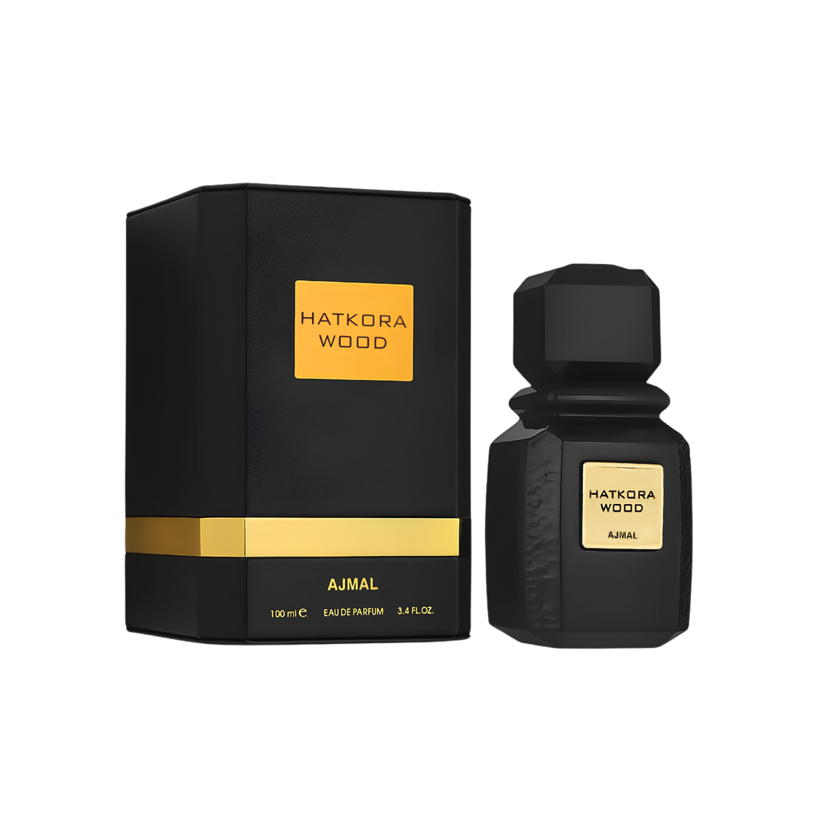 Ajmal Hatkora Wood Eau De Parfum – 100ml | Ultra-Premium Luxury Unisex W Series Fragrance | Rare Hatkora Wild Citrus, Spicy Ginger, Precious Oud, Rich Amber & Deep Sandalwood Long-Lasting Niche Perfume