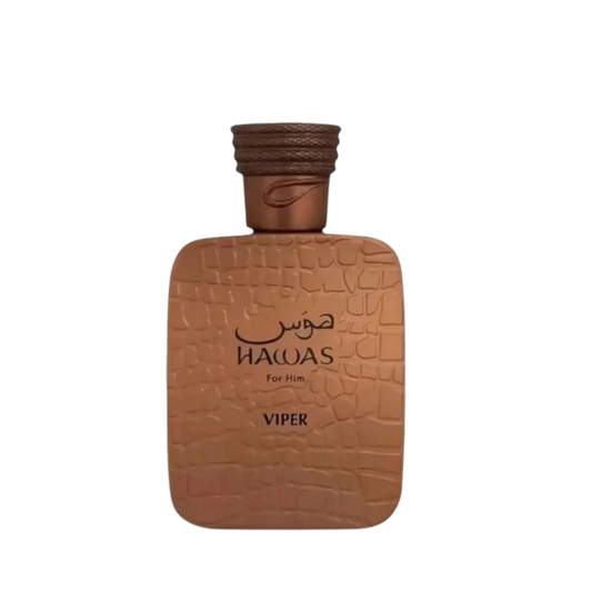 Rasasi Hawas Viper Eau De Parfum – 100ml | Sparkling Grapefruit, Intense Ambroxan & Spicy Ginger Luxury Signature Scent for Men