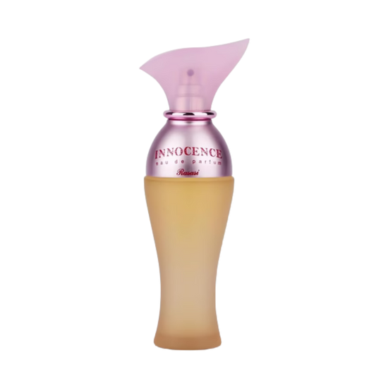 Rasasi Innocence Pour Femme Eau De Parfum – 65ml | Sparkling Gardenia, Zesty Citrus & Velvet Apricot Luxury Signature Scent for Women
