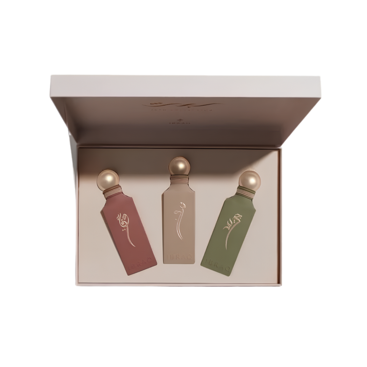 Ibrahim Al Qurashi Irth Collection Heritage Gift Set – 100ml x 3 | Unisex | Premium Trio Pack with Luxury Pure Amber, Classic Oud & Royal Musk Arabic Heritage Discovery Set