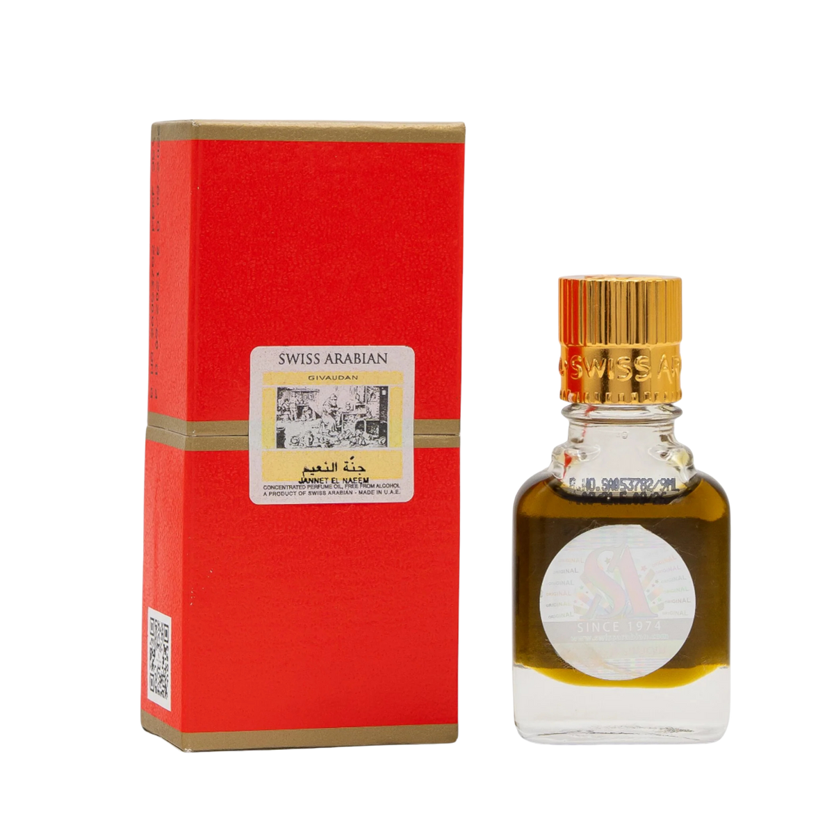 Swiss Arabian Jannat Al Naeem Concentrated Perfume Oil | for Men & Women | Sparkling Aldehydes, Velvet Rose & Radiant White Musk Luxury Arabian Scent (Alcohol-Free)