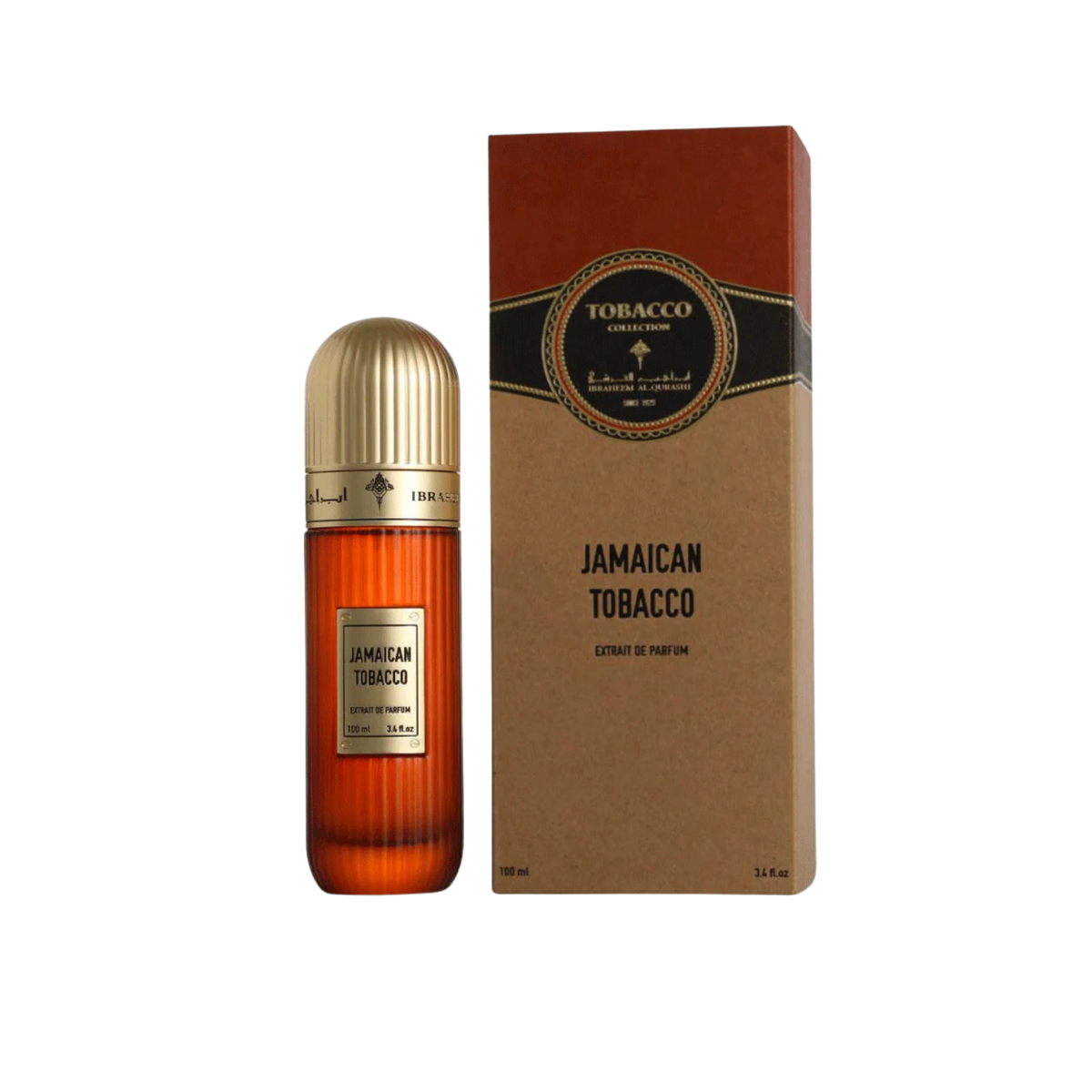 Ibrahim Al Qurashi IBRAQ Perfumes إبراق Jamaican Tobacco Eau De Parfum – 100ml | Unisex | Sparkling Earthy Patchouli, Velvet Oud & Cedarwood, Radiant Rich Jamaican Tobacco-Amber Luxury Signature Scent