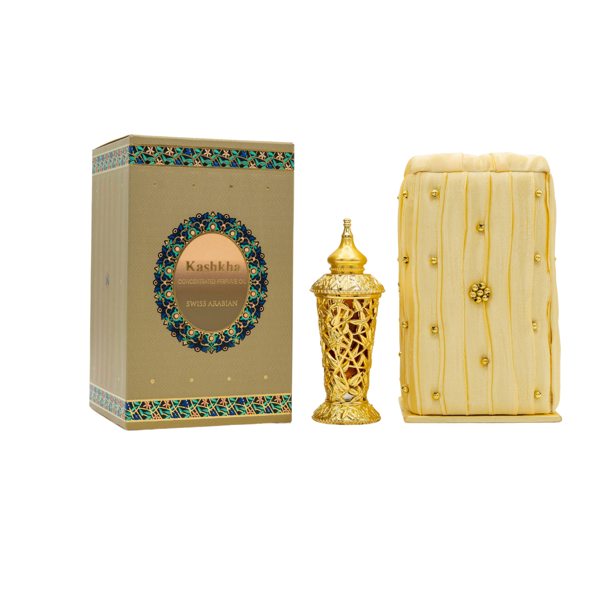 Swiss Arabian Kashkha Concentrated Perfume Oil – 20ml | for Men & Women | Sparkling Bergamot, Spicy Saffron & Radiant Oud Luxury Arabian Scent (Alcohol-Free)