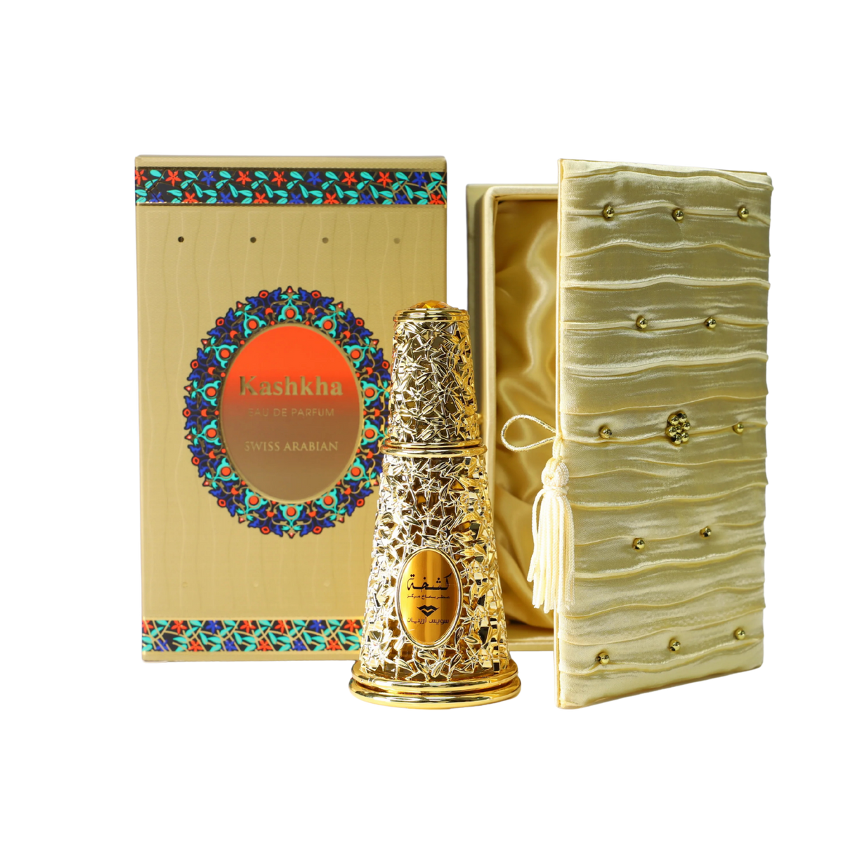 Swiss Arabian Kashkha Eau De Parfum – 50ml | for Men & Women | Sparkling Bergamot, Spicy Saffron & Radiant Oud Luxury Arabian Scent