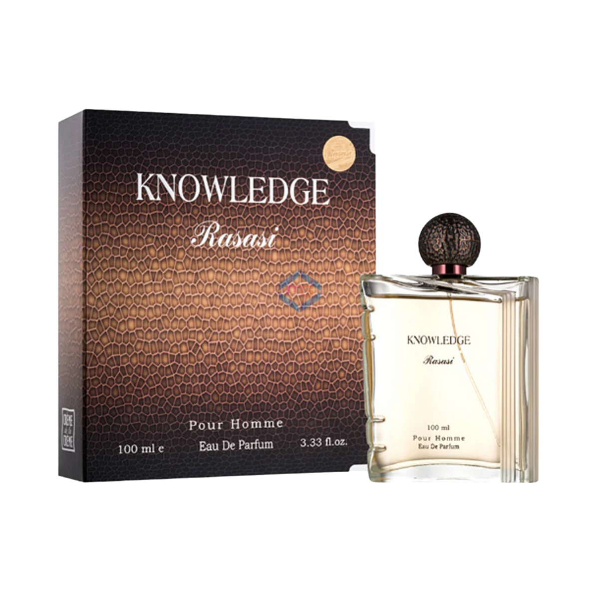 Rasasi Knowledge Pour Homme Eau De Parfum – 100ml | Sparkling Citron, Spicy Cardamom & Deep Cedarwood Luxury Signature Scent for Men