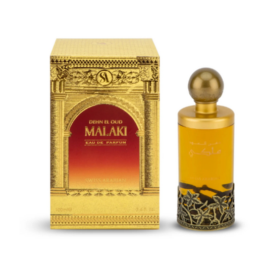 Swiss Arabian Dehn El Oodh Malaki Eau De Parfum – 100ml | for Men & Women | Majestic Cambodian Oud, Earthy Woods & Radiant Amber Luxury Arabian Scent