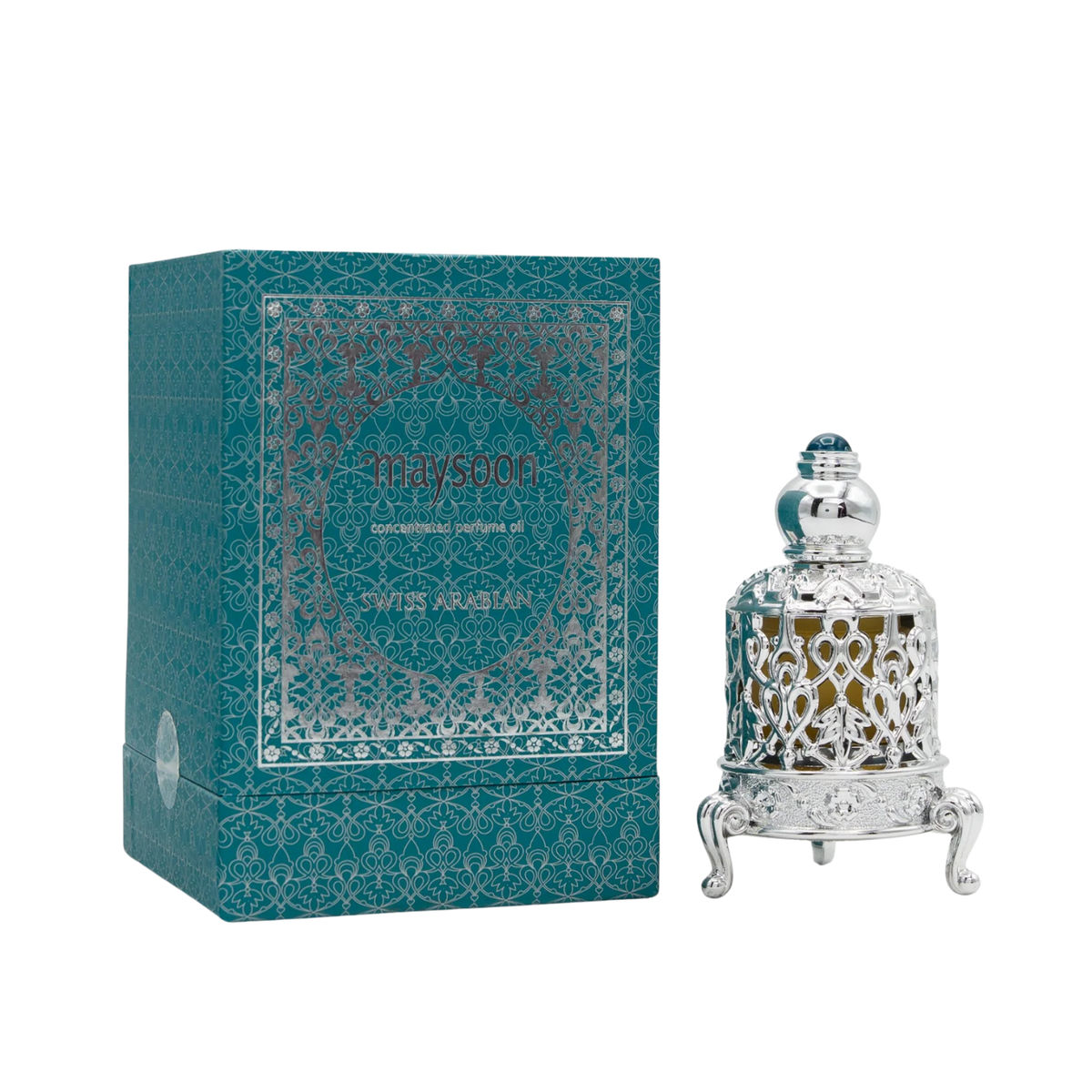 Swiss Arabian Maysoon Concentrated Perfume Oil – 15ml | for Women | Sparkling Bergamot, Velvet Rose & Radiant Musk Luxury Arabian Scent (Alcohol-Free)