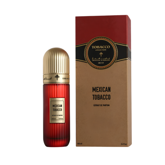 Ibrahim Al Qurashi IBRAQ Perfumes إبراق Mexican Tobacco Eau De Parfum – 100ml | Unisex | Sparkling Cedarwood, Velvet Dark Chocolate & Radiant Rich Mexican Tobacco-Amber Luxury Signature Scent