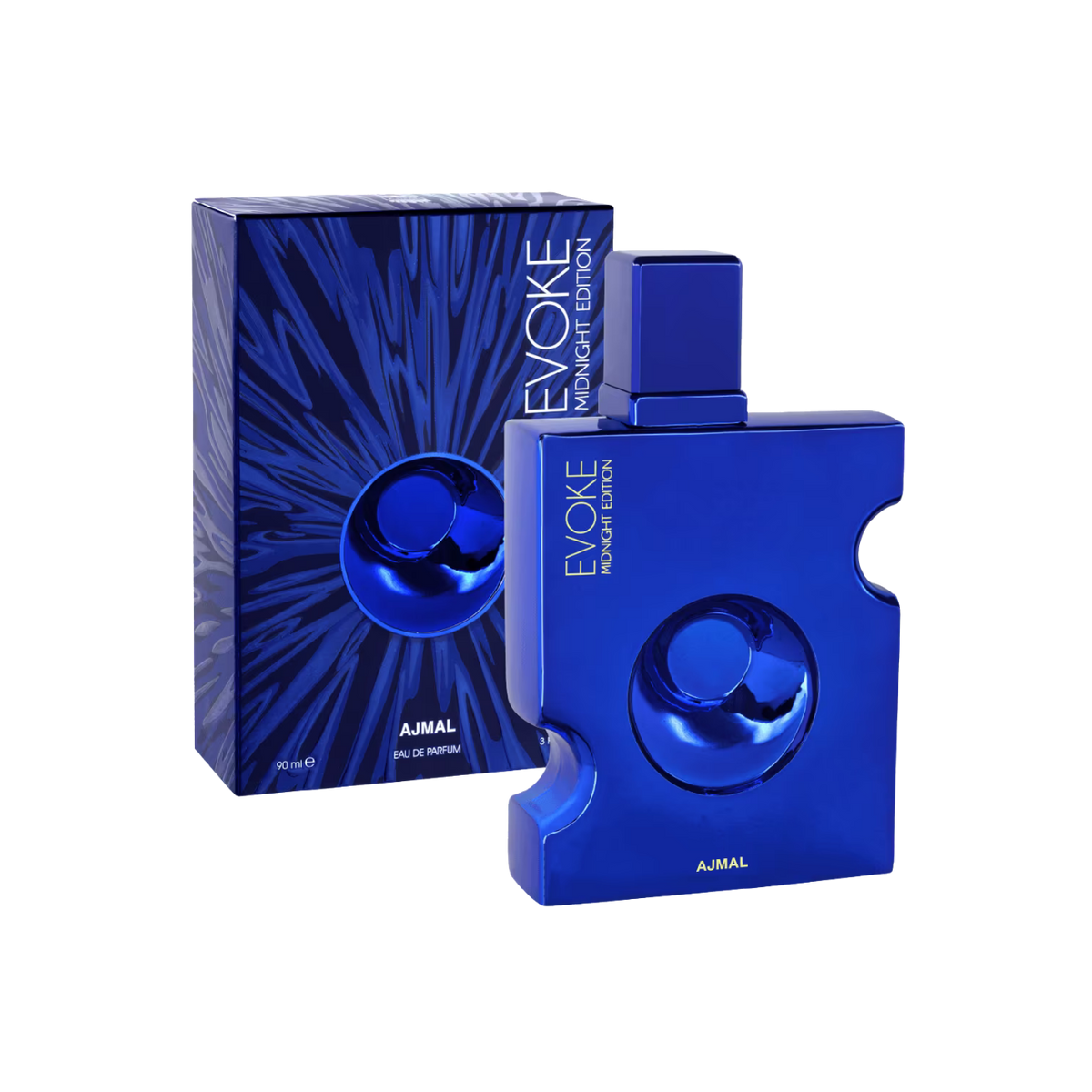 Ajmal Evoke Midnight Edition Eau De Parfum – 90ml For Men | Premium Woody Spicy Spicy Oriental Fragrance | Zesty Mandarin, Dynamic Pink Pepper, Creamy Floral Heart, Deep Patchouli & Warm Amber Long-Lasting Scent