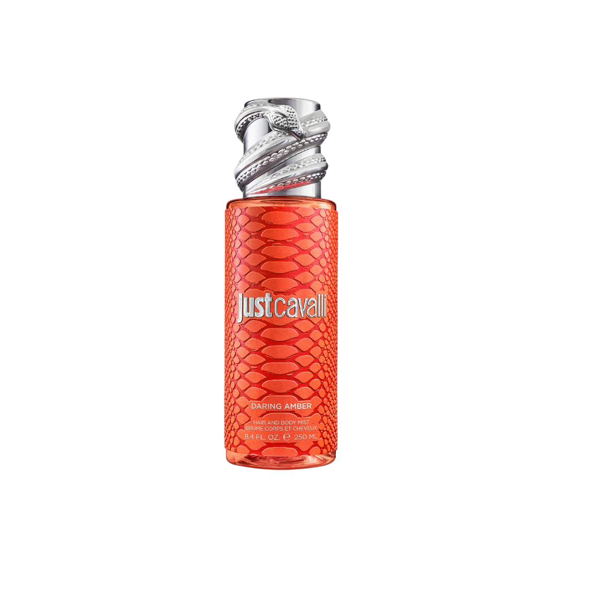 Roberto Cavalli Just Cavalli Daring Amber Hair and Body Mist – 250ml – Made in Italy